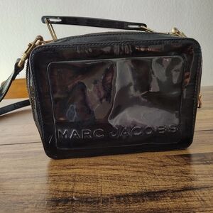 Marc Jacobs Black Patent Leather Crossbody Bag